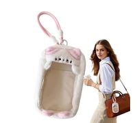 de exhibición de figuritas - Material de suave PVC peluche, de almacenamiento portátil y colgante, organizador multifuncional, vitrina cilíndrica | para muñecas coleccionables llavero
