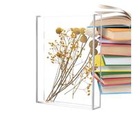 De Exhibición De Memoria Acrílica - Marco De De Sombra Completamente Transparente | Estuche De Almacenamiento Hermético A Prueba De Polvo | Portafotos De Mesa para Recuerdos, Fotos, Tarjetas