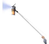 de extensión de pintura en aerosol | Adaptador angular ajustable para barras de extensión | Fijación para aspiradora en polvo con un telescópico para revestimiento de techo de pittur