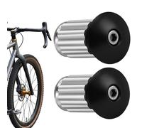 de extremo de manillar, 8 x 4 x 2,4 cm, extremos de barra de bicicleta, 1 par de tapones de manillar de aleación de aluminio para ciclismo, cubierta de agarre de mano de bloqueo expandible para