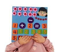 de Fieltro de matemáticas, adición y Soldadura de Juguete - Adición Susstraction Counting Game - Número de Aprendizaje de Juguetes, Juego de Mesa de numeración educativa para Edades de 3 a 6 años