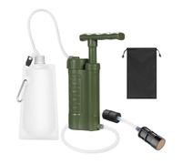 De Filtración Bomba Purificadora Agua Con Filtro 0,01 Micras Equipo Supervivencia Emergencia Portátil For Exteriores Para(Army green)