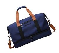 de Fin de Semana - Bolsas de Viaje para Hombre - de Viaje Oxford Impermeable portátil Extensible con separación Seca y húmeda, Ideal para Fiestas de Pijamas, Azul Oscuro, Ver descripción,