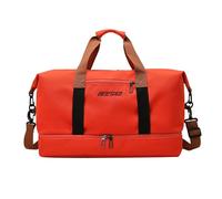 de Fin de Semana - Bolsas de Viaje para Hombre - de Viaje Oxford Impermeable portátil Extensible con separación Seca y húmeda, Ideal para Fiestas de Pijamas., Rojo, Ver descripción, Ver
