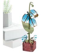 de Flores de Madera, Kit de Manualidades para Construir Flores, Tridimensional para Armar, para Niños Decoración de Estantería y Centro de Mesa Proyecto Familiar