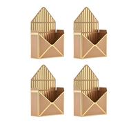 de flores - Fit | sobres de flores - de regalo plegable - Paquete de 4 unidades con relieve dorado para San Valentín Día de la Madre Boda Cumpleaños Rosa Calidad Accesorios Universal