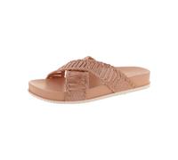 de fonseca Donna Fasce Incrocicate, Sottopiedee Suola In PVC, Ciabatte Mare, Mule Mujer, Polvo, 40 EU