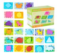de Forma: Juguetes de clasificación de Color, Juego de Tablero de Mesa de Teaser Cerebral Atractivo | Bloques educativos fáciles de Agarre para niños pequeños sensorial de Entrenamiento