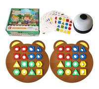 De Formas: Diseño Madera Duradero | Formas Tangram Juego Educativo Entrenamiento Cerebral para Niños Pequeños, Aprendizaje Preescolar Y Diversión