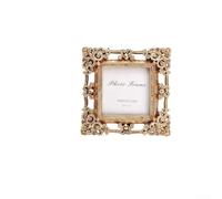 de Fotos Cuadrado para dorado con Caballete para Mesa de Fotos(B) | cuadrado para dorado, caballete incluido, exhibición vertical u horizontal, resina duradera, de para mesa elegante