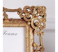 de Fotos para dorado Cuadrado con para soporte para Mesa de(B) | cuadrado elegante, acabado para dorado , para ideal de para mesa, para soporte incluido