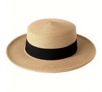 de Francesa de Gran de Cabeza para Mujer, Fedora , Talla Grande, Sombrero para con Protección Solar