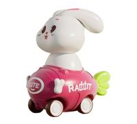 de fricción, de Coche de Prensa | Coche de Carreras de Prensa de conejitos para niños | Vehículos impulsados por fricción Coche de inercia a Prueba de Golpes de tracción para niños niñas