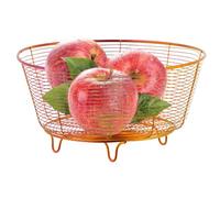de frutas de acero inoxidable - Tazón de fruta encimera | de almacenamiento decorativo | Un colador y escandinavo para mesas de café y encimeras de cocina.