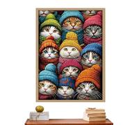 De Gato - 1000 Piezas con Imagen de Gatito | para Decoración del Hogar | para Mujeres Reuniones Familiares Noche De Juegos Vacaciones Cumpleaños Fiestas Hogar Fin De Semana Diversión