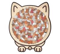 De Gato,135 Piezas Juguete De Juegos De Mesa - Educativo De Madera para Decoración - para Bebés, Niños, Niñas, y Educación Preescolar