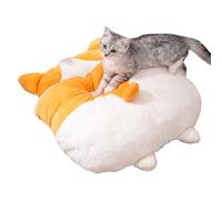 de Gato, Cueva de Cama de Gato,Cama de Lavable - Casa de Forma de Perro con un Calentamiento cómodo de Lujo sin Deslizamiento para Todas Las Estaciones para un Soporte de la articulación para gat