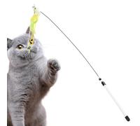 de Gato - Juguete Interactivo Realista de 80 cm | Juguete Colorido para Gatos Jugar en Interiores de día, Relajarse, Ejercicio, vinculación y