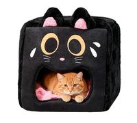 de Gato para Invierno, Cama de Mascotas para Otoño Cálido y Grueso Aislante, Todo Encerrado para Interior Salón Apartamento
