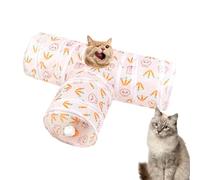 de gato - plegable | 3 Way Cat Peek Hole Toy for Small Kitten Dog Bunny Indoor Outdoor Garden Yard Feeding Training Exercise Boredom Enrichment