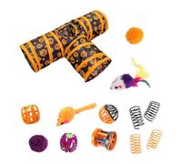 de Gato Plegable de 3 vías, Juego Interactivo con Bola de Campana, Juguete Divertido para Gatitos, Gatos y Conejos, para Mascotas de Interior Resistente para Entretenimiento