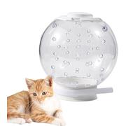 de gato transpirable - Casco de gato transparente 12/14/16 cm, protección bucal ligera, escudo antimordida ajustable | protector de barba de aseo para gatos seguro para un