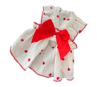 de Gato, Vestido para Perros pequeños a Grandes, Ropa básica de con Forma de corazón, Vestido Elegante para Perros con patrón de corazón de Princesa