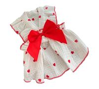 de Gato, Vestido para Perros pequeños a Grandes, Ropa básica de con Forma de corazón, Vestido Elegante para Perros con patrón de corazón de Princesa
