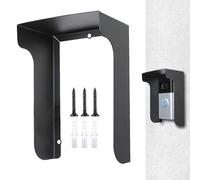 de genérica - Metal 15 x 10 x 6,5 cm | Impermeable Rain Cover with Mounting Bracket | Protective Shield for Video Doorbełl At Home Apartment Entry Door Wall Outdoor Use