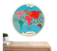 de geografía,Continentes de madera juego de mapeo de forma,Colorido juego de de geografía - para niñas, guardería, sala de juegos en casa