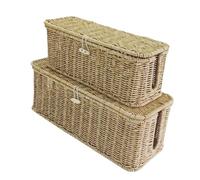 de gestión cables - Safe, Sturdy, Compact, Easy to Use, organizadora para el, cable 2x Box Organizer, Power Strip Almacenamiento escritorio mascotas | Multipurpose Outdoor Indoor Utility