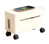 De Gestión De Cable,Contenedor De Almacenamiento Para Cables Con Ruedas - Portacables de Carga para Escritorio,para Hogar Oficina Dormitorio Configuración Gaming Soporte de TV Escritorio de Computador