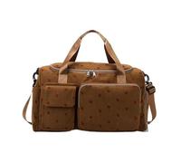 de Gimnasia, Amplia Capacidad Deportiva, 18,9 x 9,45 x 10,63 Pulgadas Zapatos Compartment, portátil Gym Duffel Clothes contenedor para el hogar, Mujer Impermeable Correa, marrón, Se référer au