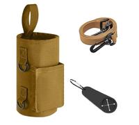 de Gimnasia magnética, no Deslizante, portátil, Soporte de Botella, Sturdy poliéster, Ligero diseño, Ideal para Hombres y Mujeres, 20,5 x 10 cm, Caqui, Se référer au descriptif, Consulte