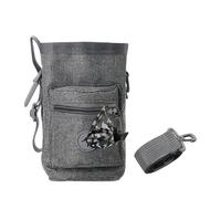 de golosinas para perros, tela Oxford de 6.69 x 5.12 x 3.94 pulgadas, dispensador de bolsas integrado para excrementos de gran capacidad, de aperitivos para caminar, dispensador de soporte