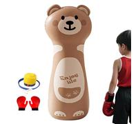 de Golpe Inflable - Equipo de Boxeo Inflable 119 cm con Guantes y Bomba - de Golpe Interior para Niño, para Entrenamiento Al Aire Ejercicio Deporte Entretenimiento