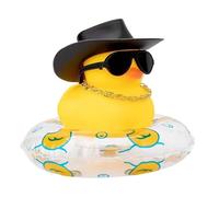 De Goma para Coche - Chirriante para Salpicadero, Decoración para Coche, De Pato De Goma para COC-he, Minijuguete De Baño con Flotador O Gafas De Sol