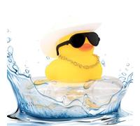 De Goma para Coche - Chirriante para Salpicadero, Decoración para Coche, De Pato De Goma para COC-he, Minijuguete De Baño con Flotador O Gafas De Sol