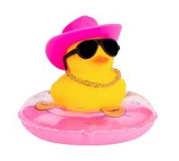 De Goma para Coche - Chirriante para Salpicadero, Decoración para Coche, De Pato De Goma para COC-he, Minijuguete De Baño con Flotador O Gafas De Sol