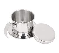 de goteo, filtro de café vietnamita de acero inoxidable, de goteo, cocina casera, oficina, restaurante, cafetería, uso para el hogar, cocina, oficina, cafetería, bar (Plata brillante)