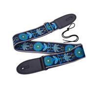 ＡＷＨＡＯ de Guitarra Correa de Hombro Ajustable Engrosado con Correa de Guitarra Acústica de Reemplazo Portátil de Reemplazo Portátil para Guitarras Acú, Flor Azul