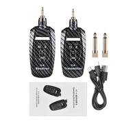 de guitarra inalámbrico Mtlavishness 2.4G portátil recargable con enchufe giratorio de 270 grados. Transmisión en tiempo real para guitarra eléctrica, bajo, instrumentos de