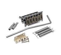 AWHAO de guitarra Tremolo Bridge Conjunto de doble bloqueo de acero inoxidable Reemplazo de acero inoxidable SEATCURO PRÁCTICO de 10.5 mm Distancia