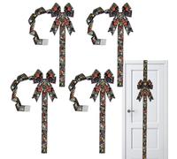 de Halloween 4 piezas gigante reutilizable LED decoración | Lazos iluminados para Halloween, decoración de armario para el hogar, cocina, salón, chimenea, oficina, casa de campo, fiesta