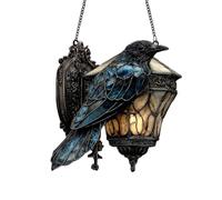 de Halloween, decoración de Panel de acrílico 2D, suministros | Cuervo gótico en el signo ornamental de la linterna Para interior al aire libre jardín patio