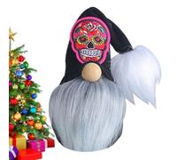 De Halloween Figura Decorativa Base Rellena | Muñeco Con Diseño Sombrero Calavera Para Entrada Salón Estantería Navidad Escaparate Dormitorio