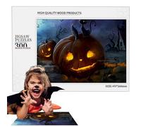 de Halloween para niños, de Halloween, juguete de madera con diseño de farol de calabaza, decoración del hogar y pensamiento interactivo, educativo de otoño para