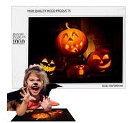 de Halloween para niños, de Halloween para niños, desafiantes de madera con diseño de linterna de calabaza, decoración del hogar y pensamiento interactivo