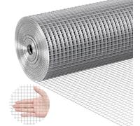 de hardware VEVOR, 1/2 36" x 19 Gauge, rollo de malla de alambre galvanizado , valla de alambre de pollo, malla de alambre para jaulas de conejos, jardín, pequeños roedores