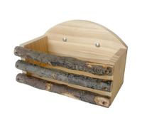 de Heno para Animales Pequeños Dispensador de Hierba de Madera para | Soporte para heno de conejos para Chinchilla, Liebre, Animales Pequeños, Vallas de Interior, Hogar